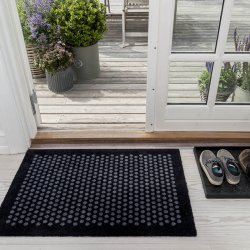 Tica Copenhagen Smudsm�tte m. Dot - Sort/Gr� - 60x90 cm.