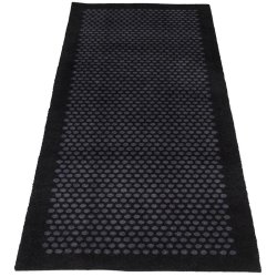 Tica Copenhagen Smudsmtte m. Dot - Sort/Gr - 67x200cm.