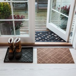 Tica Copenhagen Smudsm�tte m. Lines - Sand/Beige - 40x60cm