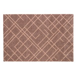 Tica Copenhagen Smudsmtte m. Lines - Sand/Beige - 60x90 cm.