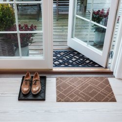 Tica Copenhagen Gummi Drmtte m. Lines - 45 x 75 cm