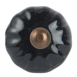 Ib Laursen Keramik Knag m. Riller - Sort