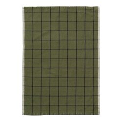 Ferm Living Hale Viskestykke - Grn/Sort