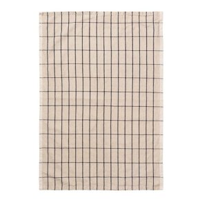 Ferm Living Hale Viskestykke - Sand/Sort