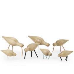 Normann Copenhagen Shorebird Large - Eg/Hvid
