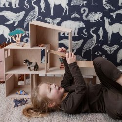 Ferm Living - Tapet - Katie Scott - Animals - Mrkebl