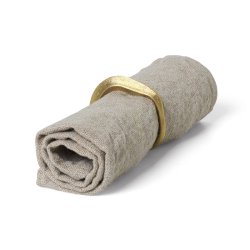 Ferm Living Flow Servietringe - Messing - 4 stk.