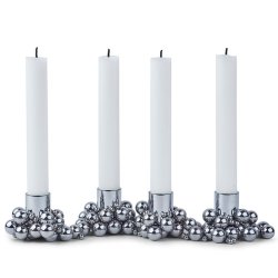 Gejst MOLEKYL 4 Lysestage - Krom