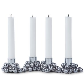 Gejst MOLEKYL 4 Lysestage - Krom