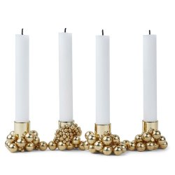 Gejst MOLEKYL 4 Lysestage - Messing