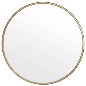 Nordal Rundt Spejl - 80 cm - Guld Finish