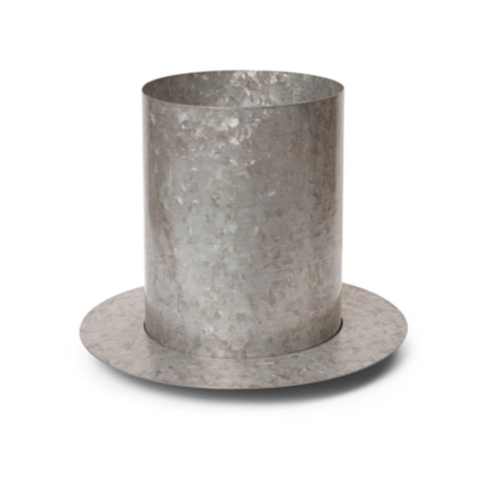 Ferm Living Aura Pot Medium Galvanized