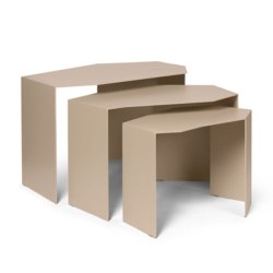 Ferm Living Shard Cluster Tables Set of 3 Cashmere