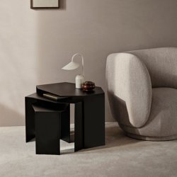 Ferm Living Shard Cluster Tables  Set of 3  Black