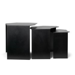 Ferm Living Shard Cluster Tables  Set of 3  Black