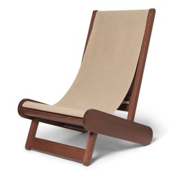 Ferm Living Hemi Lounge Chair Dark Stained/Natural
