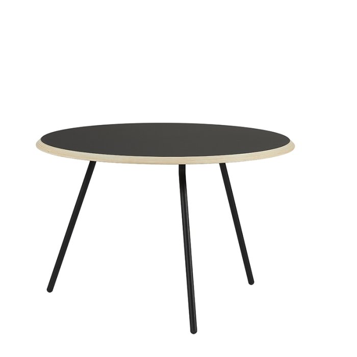 Woud Soround Sofabord - : 75 cm / H: 49 cm - Sort Fenix Laminat