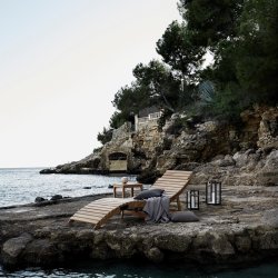 Muubs Storm Lanterne Sort Teak - Large