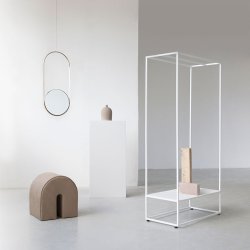 Kristina Dam Curved Puf - Lysebrun