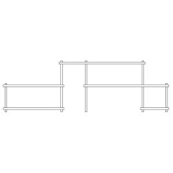 Woud Elevate Reol System 8 Sort