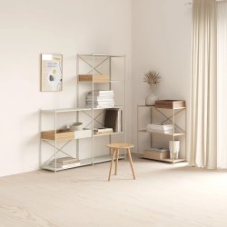 Novoform ARTURO Reolmodul Med 3 Hylder Desert Sand