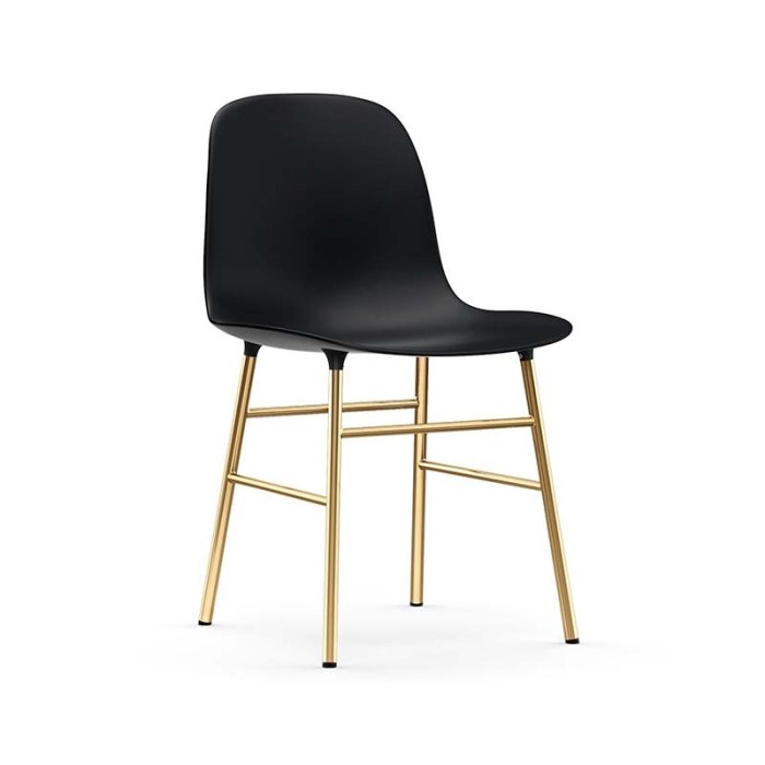 Normann Copenhagen Stol Form Chair - Messing / Sort