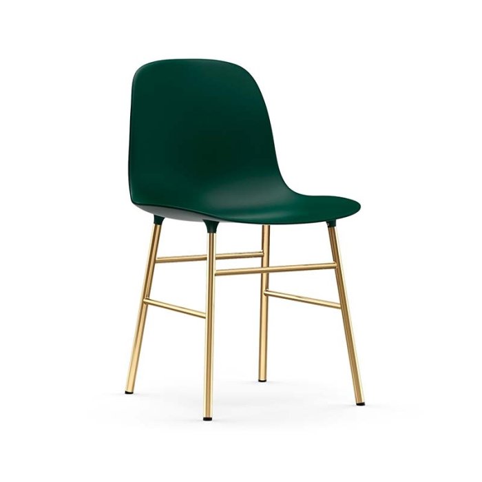 Normann Copenhagen Stol Form Chair - Messing / Grn