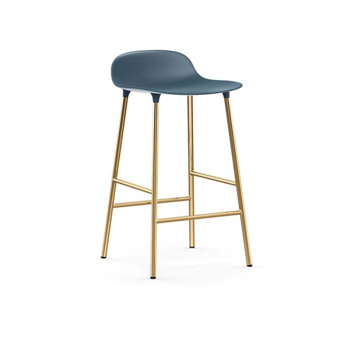 Normann Copenhagen Form Barstol 65 cm - Messing / Bl