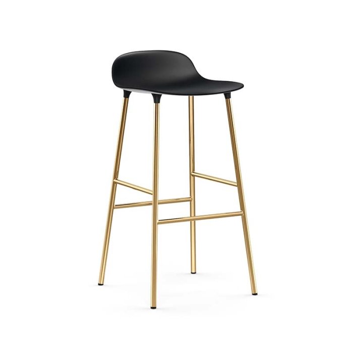 Normann Copenhagen Form Barstol 75 cm - Messing / Sort