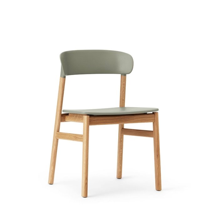 Normann Copenhagen Herit Stol - Eg - Stvet Grn