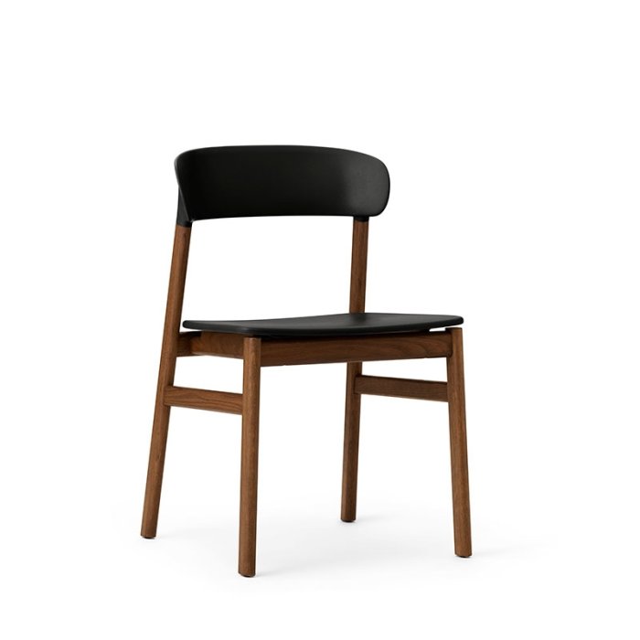 Normann Copenhagen Herit Stol - Rget Eg - Sort