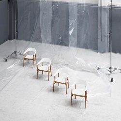 Normann Copenhagen Herit Stol Med Armln - Eg - Hvid