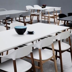 Normann Copenhagen Herit Stol Med Armln - Eg - Hvid