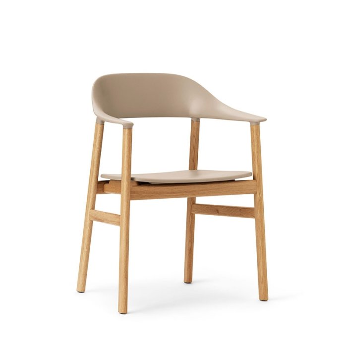 Normann Copenhagen Herit Stol Med Armln - Eg - Sand