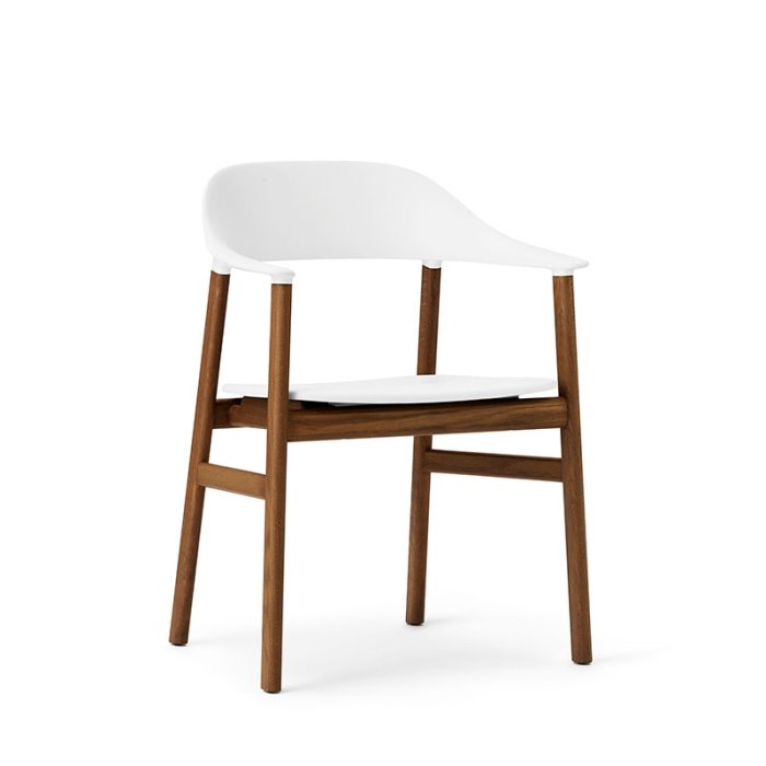 Normann Copenhagen Herit Stol Med Armln - Rget Eg - Hvid