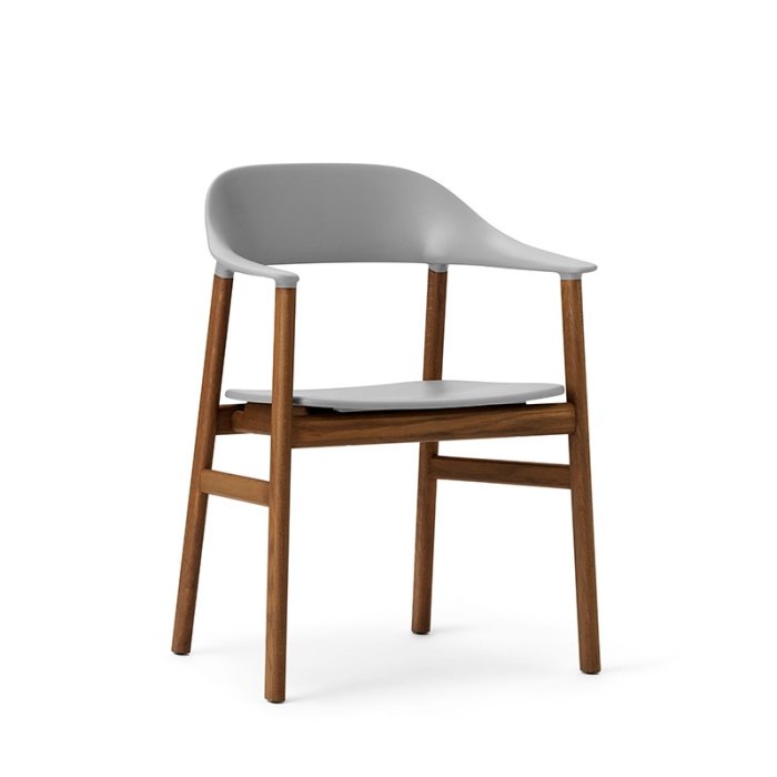 Normann Copenhagen Herit Stol Med Armln - Rget Eg - Gr