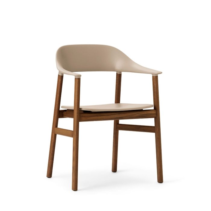 Normann Copenhagen Herit Stol Med Armln - Rget Eg - Sand