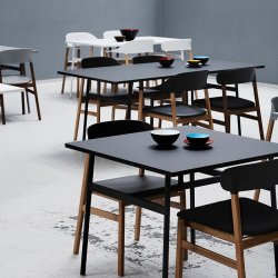 Normann Copenhagen Union Spisebord - 90x90 cm - Sort
