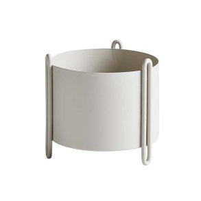 Woud Pidestall Flowerpot - Lille - Gr