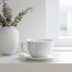 K&auml;hler Hammershi Kop m. underkop - Hvid