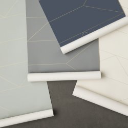 Ferm Living Tapet - Lines - Mrkebl