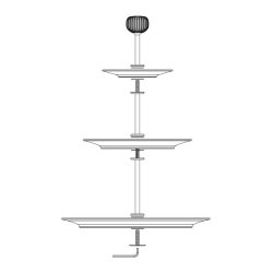 Khler Hammershi Etagere Kagefad H30 cm - Hvid