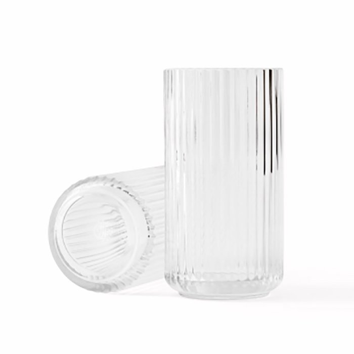 Lyngby Porcelæn Glas Vase - Klar - 25 cm