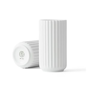 Lyngby Porceln Vase - Mat Hvid - 20 cm