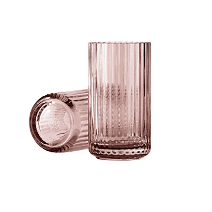 Lyngby Porceln Glas Vase - Burgundy - 15 cm