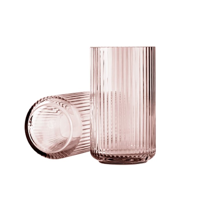 Lyngby Porceln Glas Vase - Burgundy - 25 cm