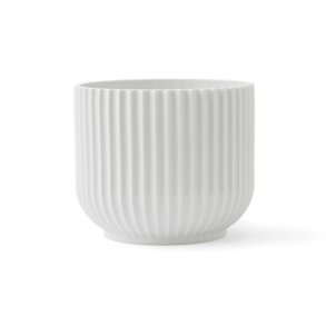 Lyngby Porceln Urtepotte - Hvid - Mellem