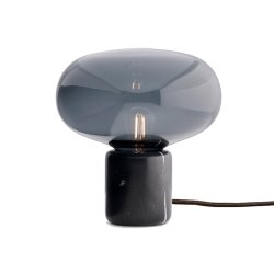 New Works Karl-Johan Bordlampe - Sort Marmor/Rget Glas