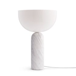 New Works Kizu Bordlampe - Stor - Hvid Marmor