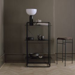 New Works Kizu Bordlampe - Lille - Sort Marmor